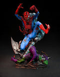 Zombie Spider-Man vs Lizard – Premium 3D Collectible Statue | Horror Superhero Display Figure